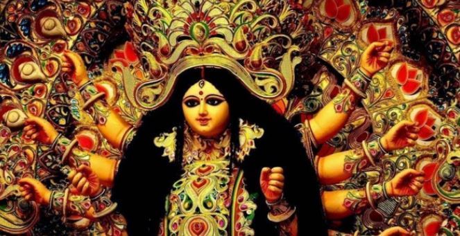 दुर्गा पूजा पर 10 लाइन निबंध